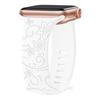 Bracelet en Silicone Gravé au Laser avec Boucle Papillon pour Apple Watch