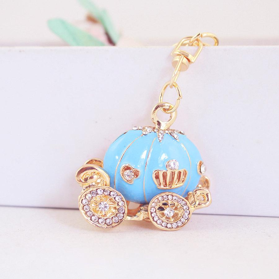 Creative Diamond Drip Pumpkin Car Keychain Přívěsek - roztomilý dárek a taška jako doplněk pro dámy