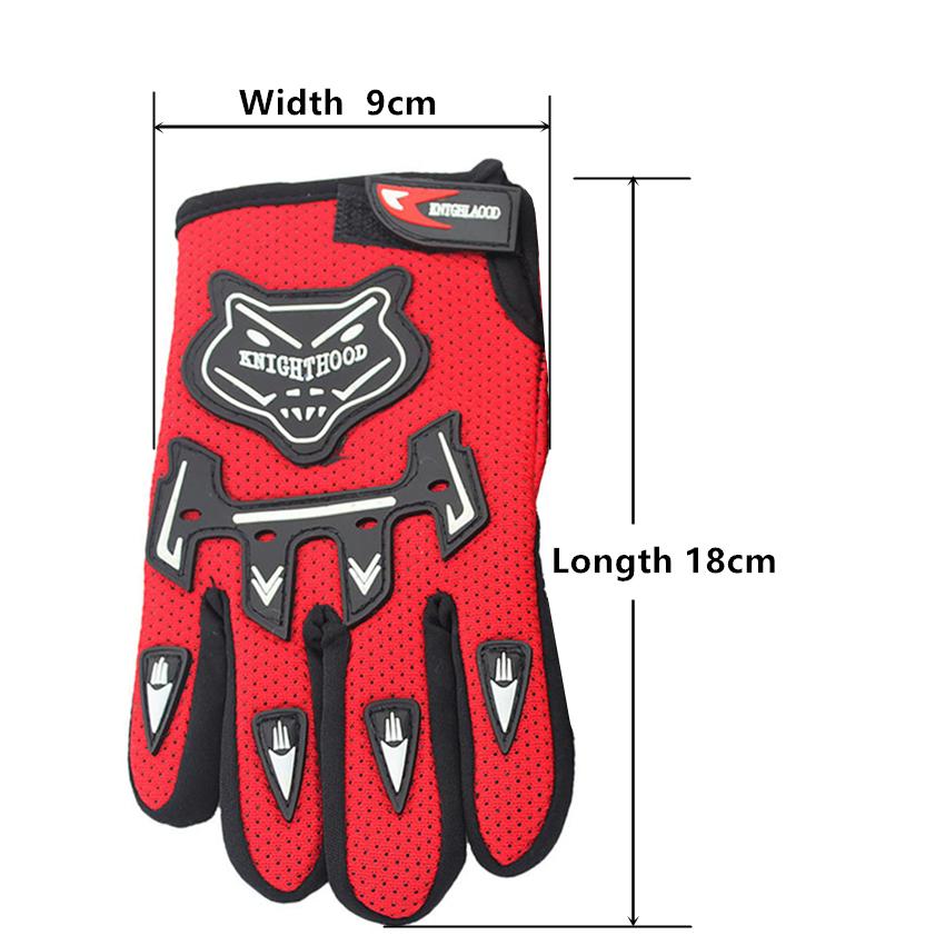 Children Full Finger Motorcycle Gloves Kids Boys Summer Winter Moto Motocross Leather Luvas Motorbike Guantes Child Racing Glove