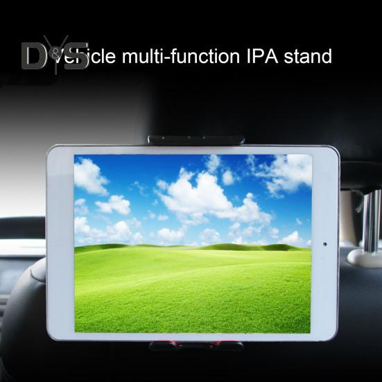 Car Tablet Holder Headrest Mount Anti Slip Silicone Buckle 360 Degree Rotatable Adjustable Universal Auto Seatback Phone Support Bracket Car