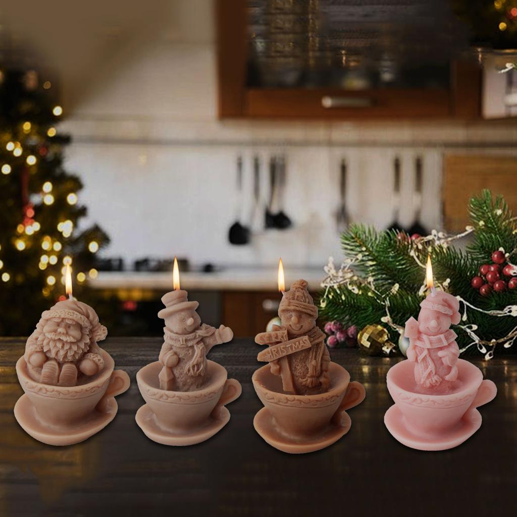 Multifuntional Mold in Silicone Christmas Party Supplies Suitable for Candle Creation and Christmas Celebrations