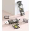 Efficient USB 3.0 SDTF Card Reader with Two Slots and Type C Interfaces for Enhanceds Data Management on the Go