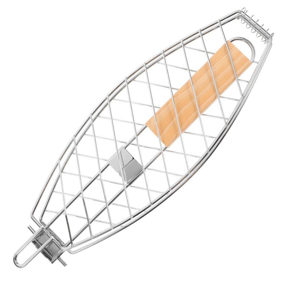 Flexible Roasting Grilling Household Fish Grill Basket Detachable BBQ Grill Rack Grilling Tool