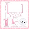Easy Installation Pink Metal Over Door Hook for Organizing Towel Hat Clothes Home Clothing Storage Solution