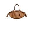 2025 New Internet Celebrity Catwalk Model Leather Cloud Bag Dumpling Bag Drawstring Women's Bag Fashion High Sense Messenger Portable
