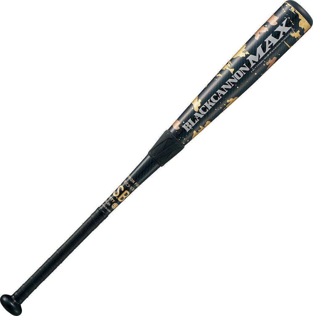 Batte de softball ZETT Black Cannon MAX Black 84 cm 720 g Batte de baseball moyenne BCT35904 Batte de softball Batte de baseball générale (1900)