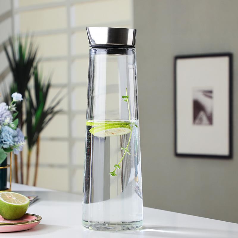Large Glass Cold Water Kettle & Tea Infuser Set