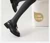 Graue, mit Samt gefütterte Leggings für Damen - Warme, dicke, kältebeständige Strumpfhose mit No-Drop-Design für Herbst & Winter