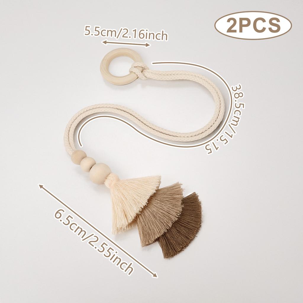 2 Stück Modernes Vorhang-Raffhalter-Set Einfache Fenster-Vorhanghalter Wohnaccessoires für Wohnzimmer Schlafzimmer