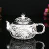 European high-end silver dragon and phoenix tea set home office creative and convenient kung fu tea set gift box packaging box