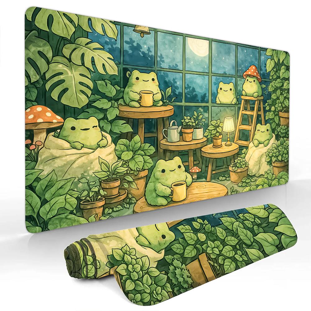 Anime Cat and Koi Fish Mouse Pad Desk Mat Large Computer Office Carpet xxl mousepad Gamer gaming pc accessories Keyboard Rug