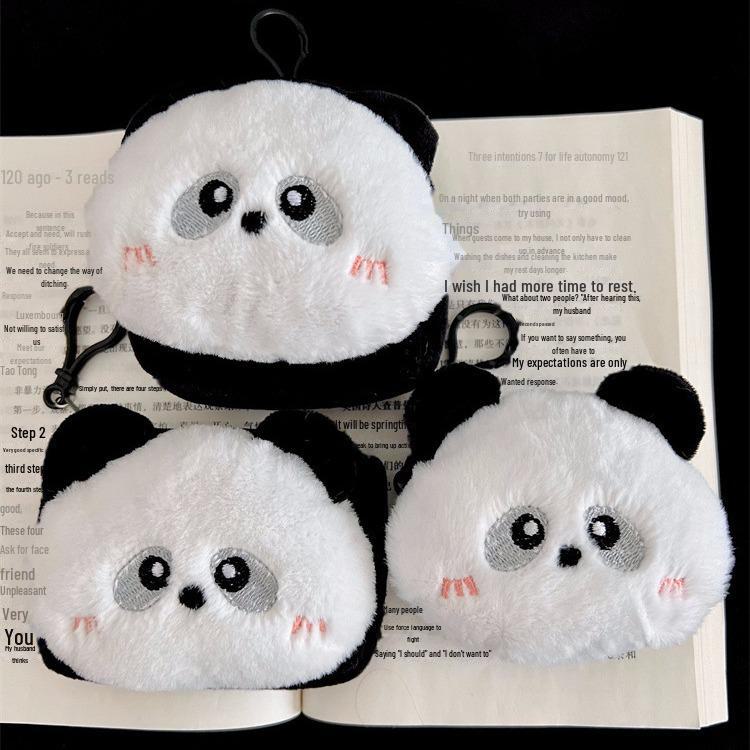Giant Panda Plush Coin Purse and Bluetooth Headset Bag