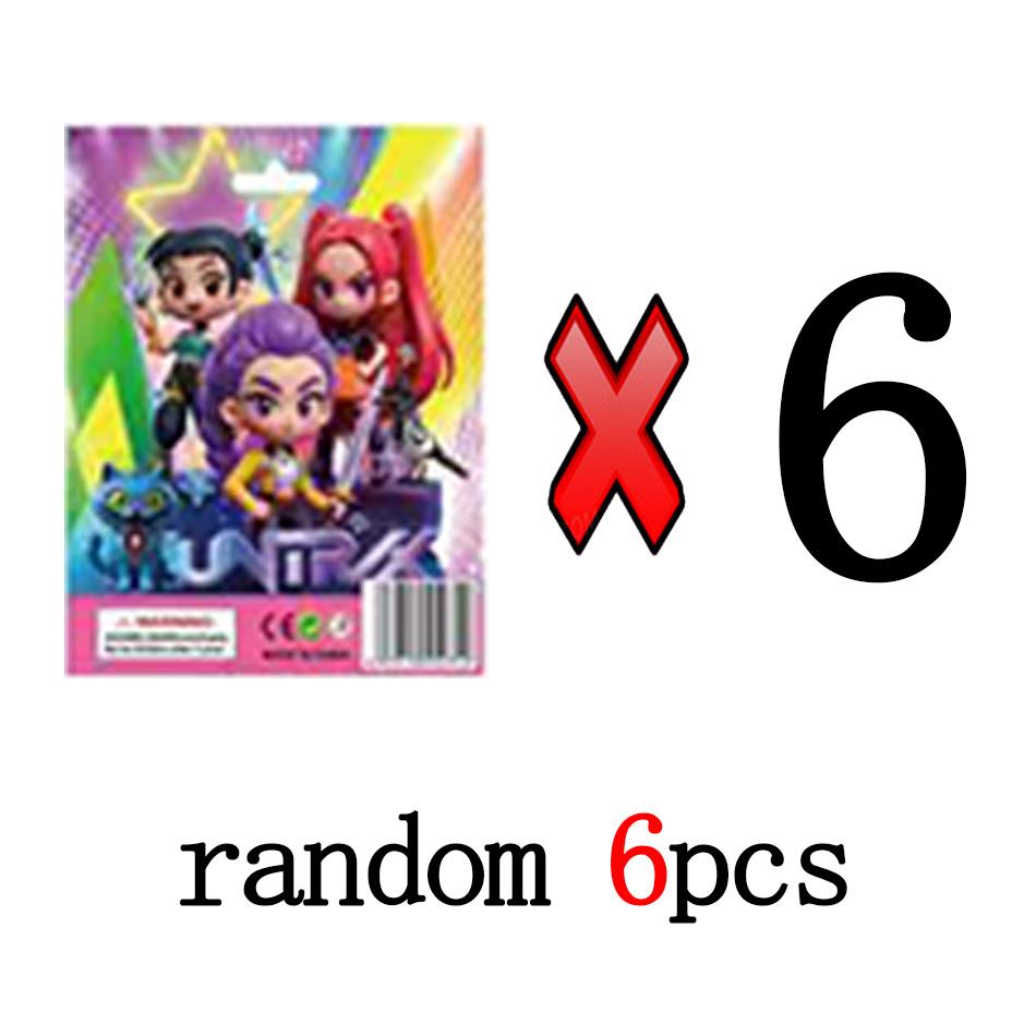 10pcs Kpop Demon Hunters Blind Box Action Figures Set Derpy Tiger Rumi Mira Zoey Sussy Collectible Dolls Figurines for Fans Gift