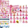 Entzückender Weihnachts-Countdown Gummi-Ente Blind Box Bezauberndes Kindergeschenk zur Stressreduzierung