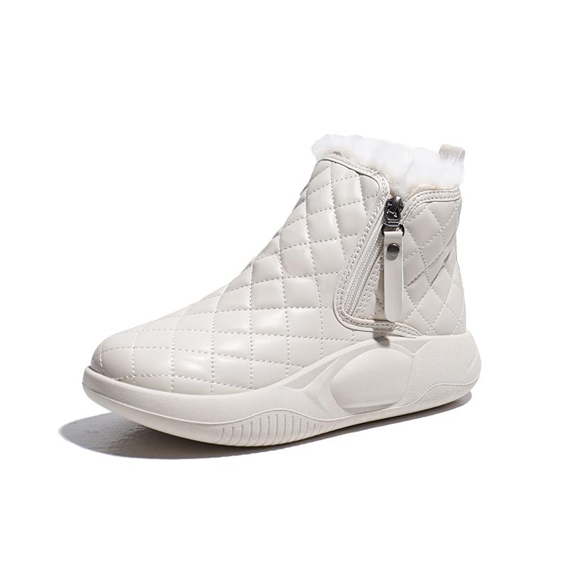 Fashion Round Toe Low Top Women Sneakers White Walking Footwear Women Boots Shoes For Ladies In Offer Free Sports