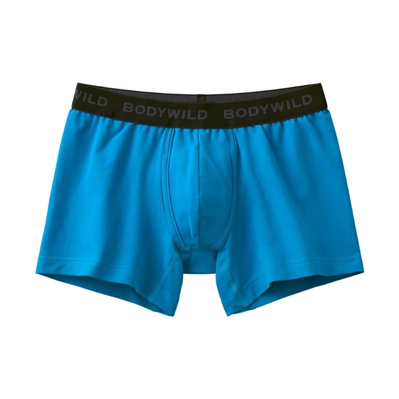 [Body Wild] boxer briefs boxer shorts STANDARD Denim style cotton blend men's light blue