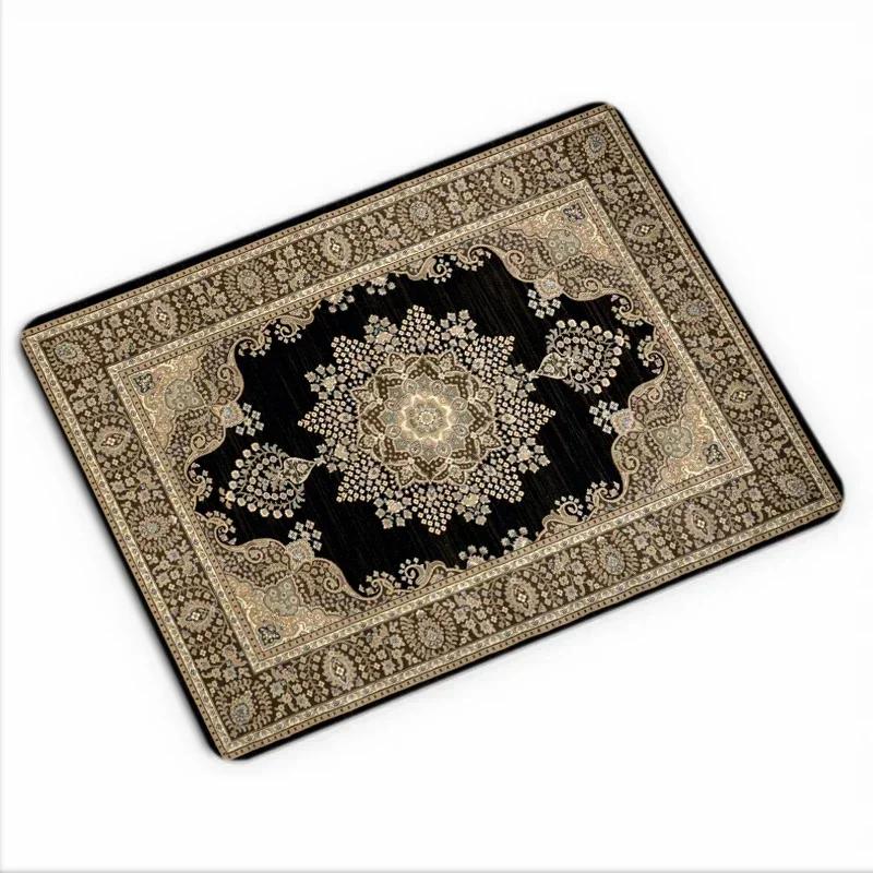 Persian Carpet Computer Laptop Mouse Pads Office Decorative Desk Mats Washable Non-Slip Rubber Desk Carpet Gaming Mat Playmat
