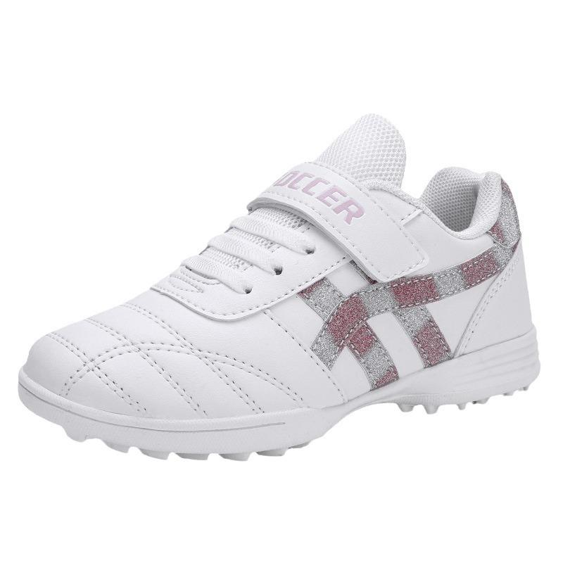 New Football Shoes Men and Women Children Velcro TF Broken Nails Young Students Grass Flat Training Shoes