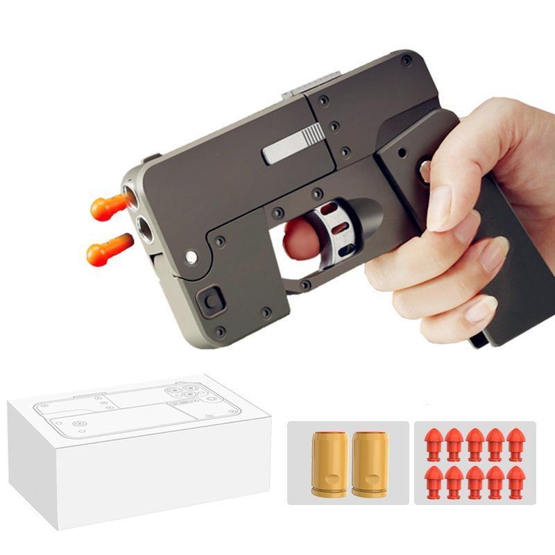 Mobile Phone Shape Folding Soft Bullet Gun Toy Novelty Toys Adults And Kids Creative Bullet Gun Sports