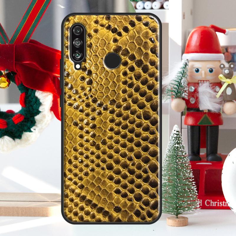 Snake Skin For Huawei Nova 9 10 SE 11 Pro Y60 Y70 Y90 Y61 Y91 Y72 Y73 12i 11i 8i P20 P30 P40 Lite Case