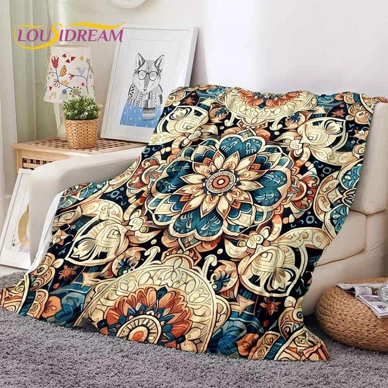 3D Neueste Nordisch Türkisch Böhmisch Keltisch Weiche Flanelldecken, Überwurfdecke Bequeme Decke für Picknick Betten Sofa Zuhause Schlafzimmer