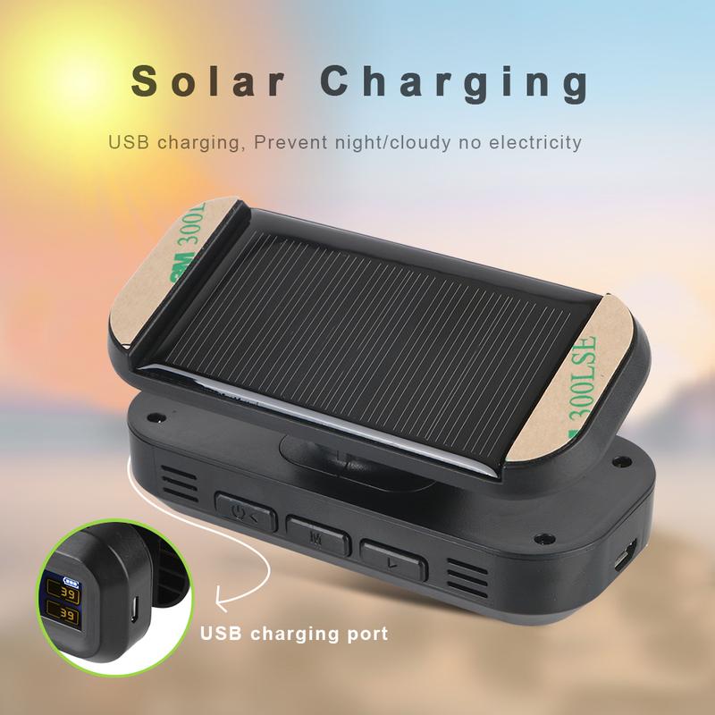 Car Tyre Pressure Monitor Tire Pressure Monitoring System Temperature Warning Fuel Save Solar TPMS With 4 External Sensors