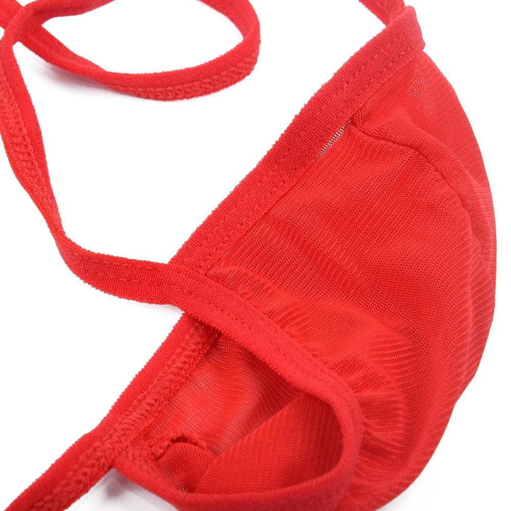 Comfortable Men G-string Underwear Sheer Briefs Underpants Thongs Bikini