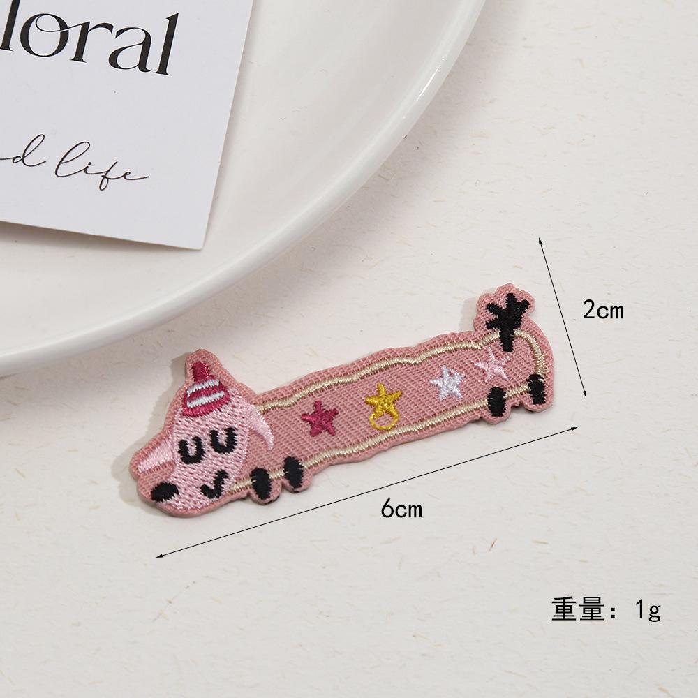 

Мультяшная пятнистая собака тканевая наклейка животное декоративная нашивка джинсы свитер липучка школьная сумка рюкзак декоративная нашивка 6 * 2cm style 8