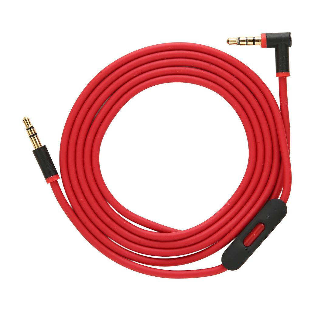 Replacement Audio Cable with Inline Microphone and Track Control Portable Audio Cable for Headphones