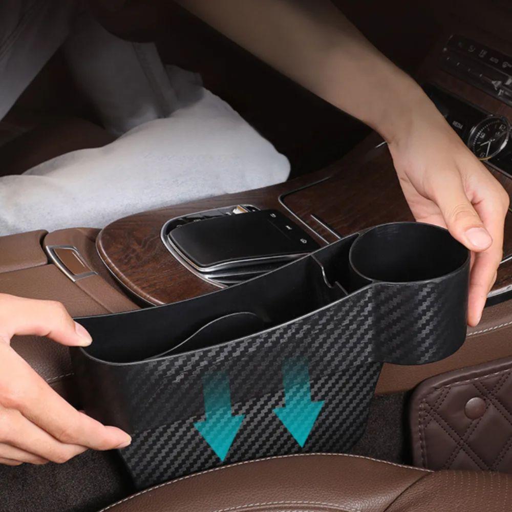 Water Cup Holder Car Gap Storage Box Easy Install Car Storage Organizer Multi-functional Design