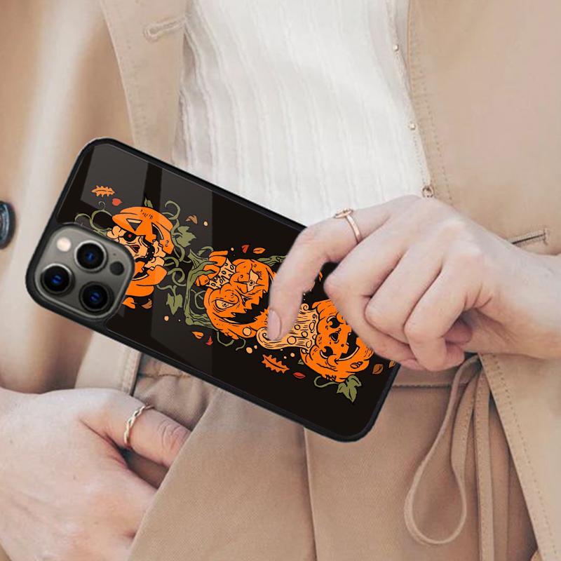 Halloween Pumpkin Spooky Magnetic Phone Case For APPLE iPhone 17 Air 16 14 13 12 Pro Max 15 Plus Charge With MagSafe Cover