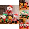 Cozy Super Soft Plush Santa Claus Reindeer Elf Snowman Dolls Perfect For Christmas Gifts