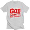 Male With God All Things Are Possible T Shirt Streetwear Short Sleeves Pure Cotton Colthing Casual Design Graphic Tee Tops