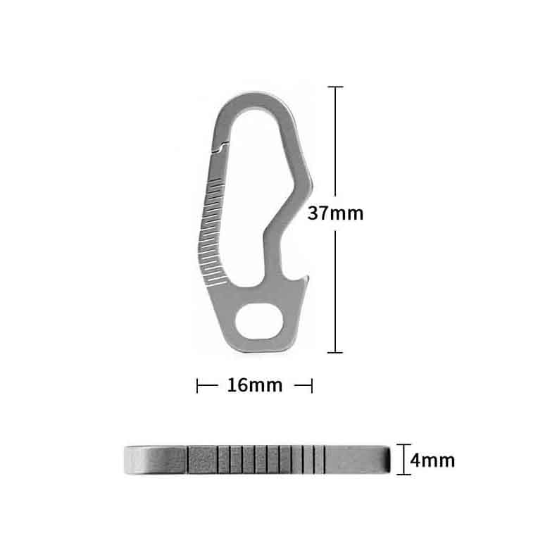 Simple Universal High Elasticity Keychain Titanium Alloy Car Key Rings Super Lightweight Buckle Pendant EDC Tool Bottle Opener