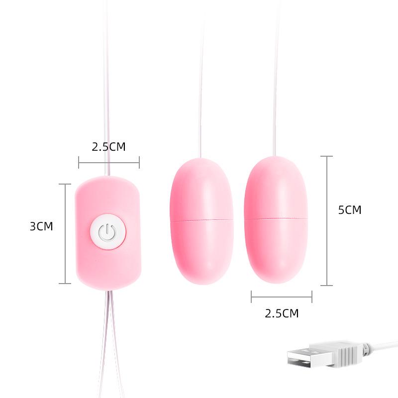 Lailes USB Dual Vibrating Egg Vibrator for Women
