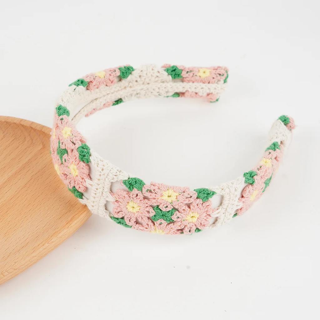 NEW Knitted Headband Bohemian Style Summer Seaside Vacation Handmade Head Band Hair Accessories for Women Girls