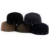 Women Beret Front Back Wear Sun Visor Caps Vintage Men Flat Top Hat Casual Newsboy Cap Fashion Solid Color Berets For Female