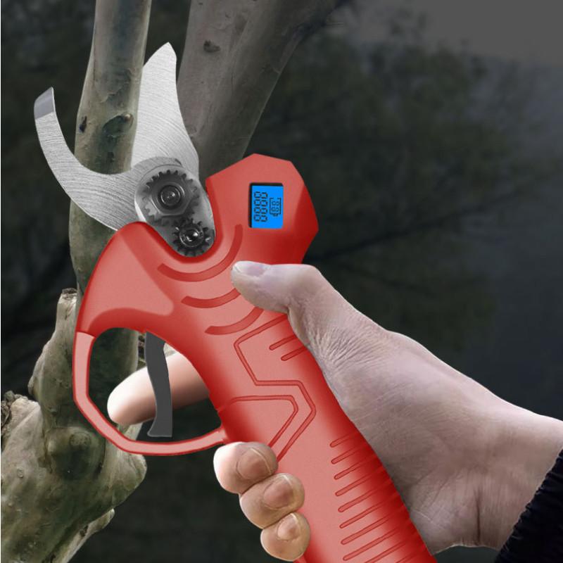 Portable Rechargeable Pruning Shears Multifunctional Green Belt Pruning Scissors Garden High Branch Fruit Tree Cutter