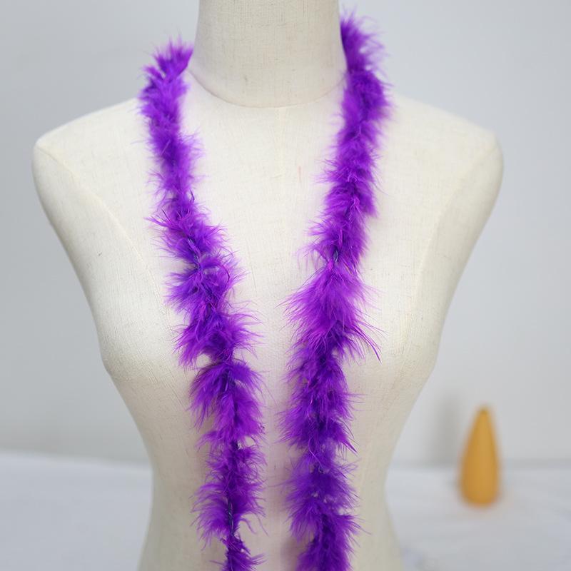 Direct Sales, Colored Turkey Tops Diy Interior Decoration Feather Accessories Bouquet Packaging Material Feather Strips