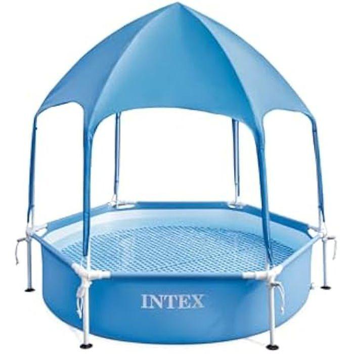 Piscine Avec Cadre En Métal - Intex - 1,83m X 38cm - 700L - Auvent Et Pulvérisateur Intégré