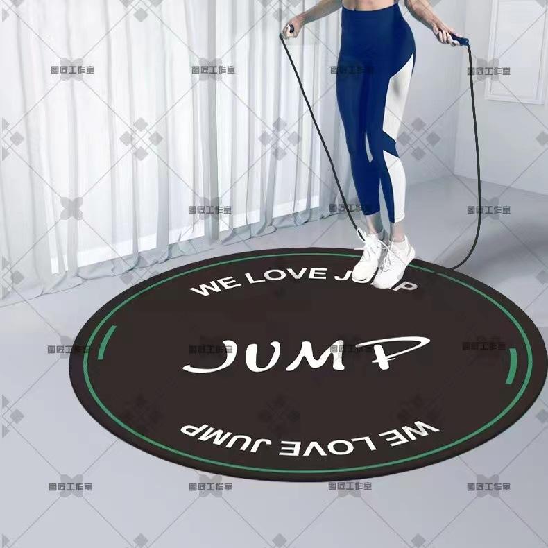 

Круговой коврик для прыжков со скакалкой, коврик для прыжков, коврик для занятий фитнесом и йогой в помещении, утолщенный, нескользящий, амортизирующий, спортивный коврик для прыжков со скакалкой 200x200cm