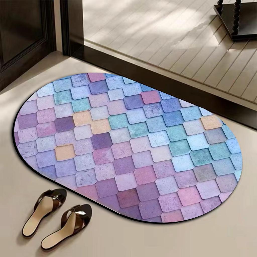 Bathroom Floor Mat, Diatom Mud, Strong Absorbent Mat, Quick-drying Non-slip Foot Mat At the Bathroom Door