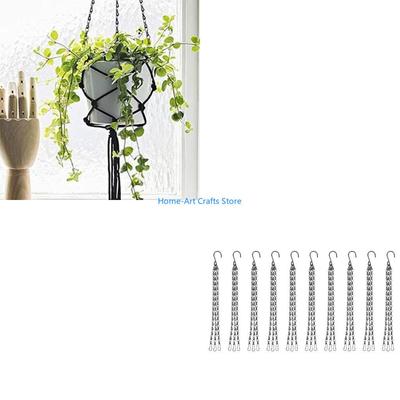 Y3NA Durable Iron Hanging Basket Flower Pot Chains for Succulents Indoor Outdoor Use