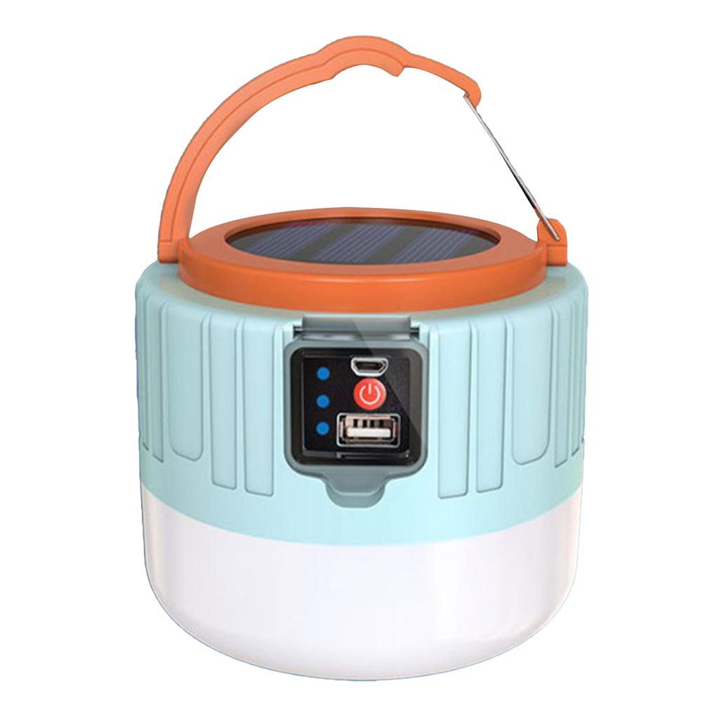 Solar Camping Light Waterproof USB Charging LED Outdoor Emergency Light for Picnic Hiking Fishing