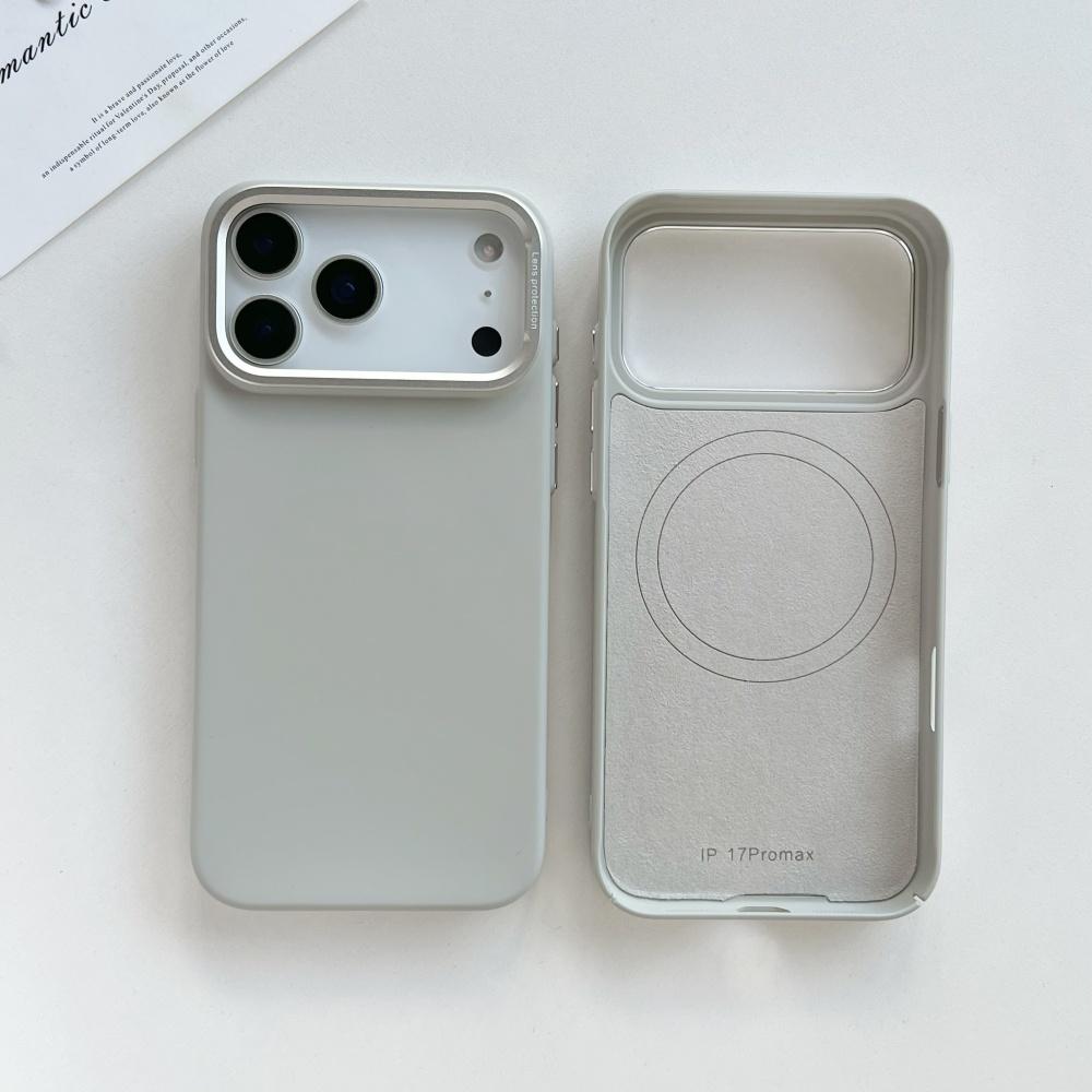For Magsafe Magnetic Phone Case For iPhone 17 16 15 14 13 Pro Max Matte Flocking PC Wireless Charge Bumper Cover