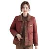 Packed Cotton-padded Clothes Short Lapel Piled Thickened Women's Cotton-padded Jackets On Clothes