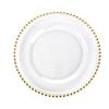 European-style Phnom Penh Transparent Glass Beads Plate Pearl Plate Western-style Salad Tray Home Wedding Decoration Plate