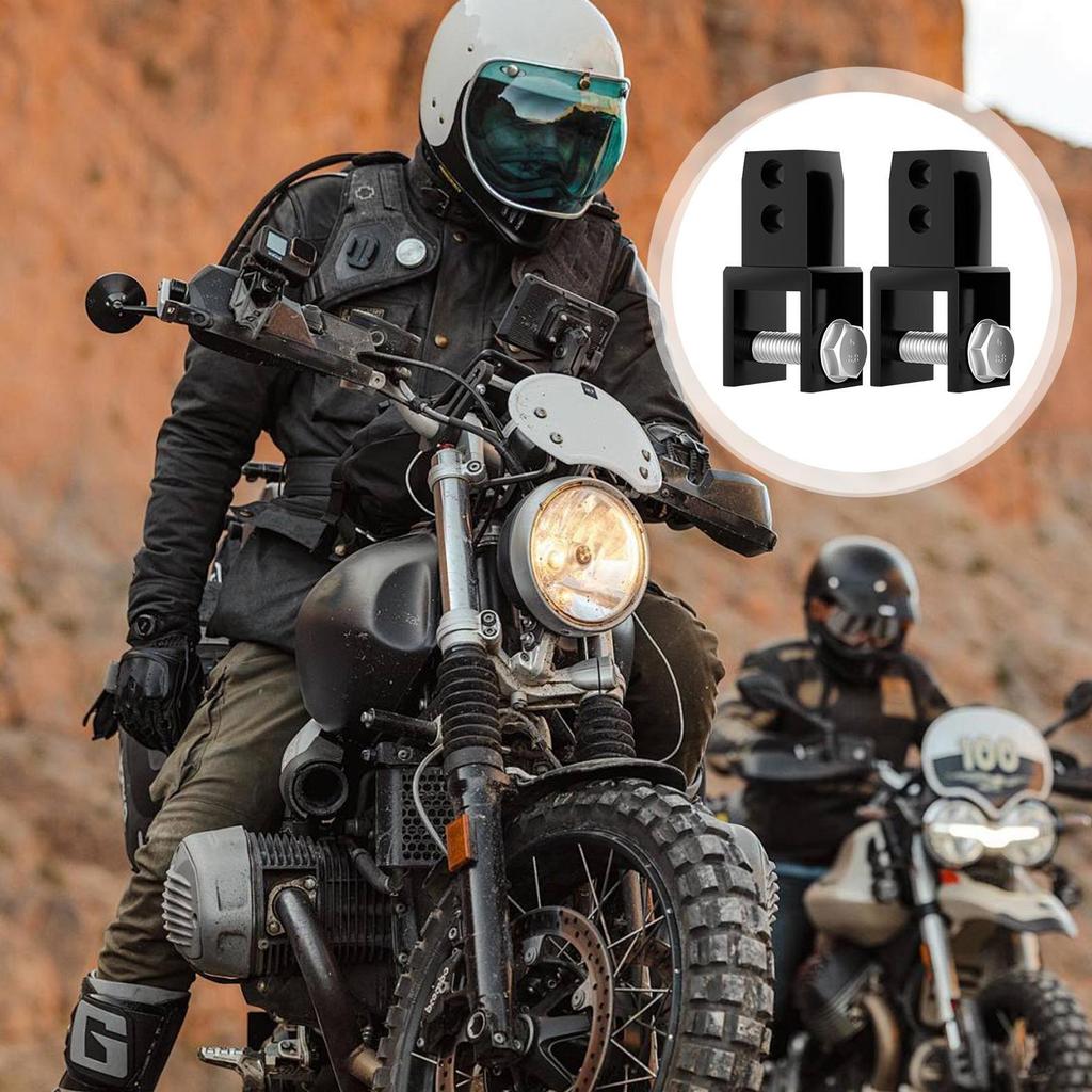2 Stück Stoßdämpfer-Verlängerungen Höhenerweiterung Dämpfer-Riser-Adapter Mit Schraube Aluminiumlegierung Motorrad Stoßdämpfer-Riser-Halterungen