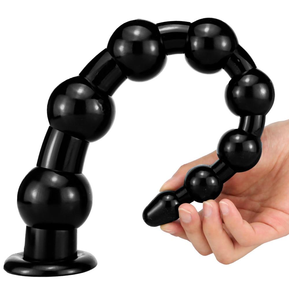 Übergroßer Analplug, großer schwarzer Dildo, Analdehner, Sexspielzeug, Fisting, realistischer Penis, Umschnalldildo, Femdom, BDSM, XXL-Pferdildo