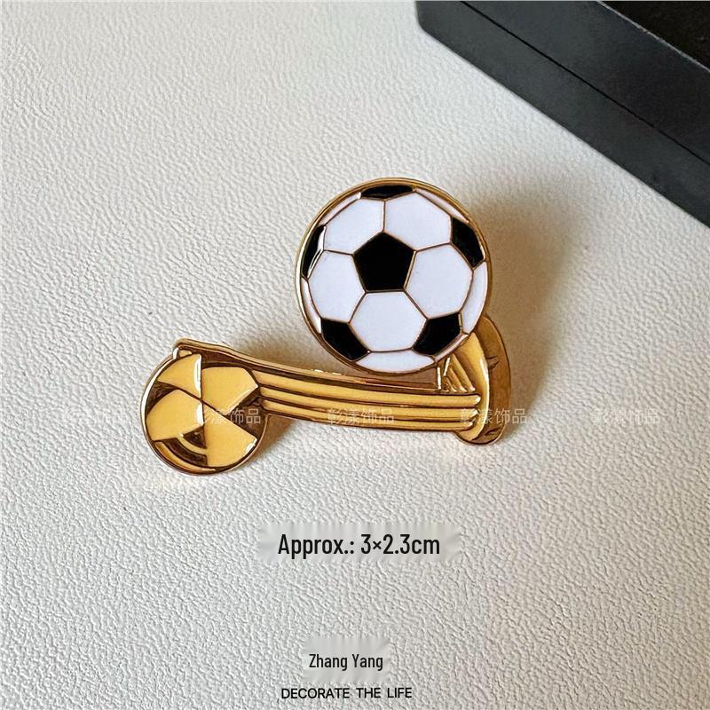Multi-Sport Emblem Pin: Football, Basketball, Badminton, Tennis, Baseball, Billiards, Table Tennis, Volleyball Brooch
